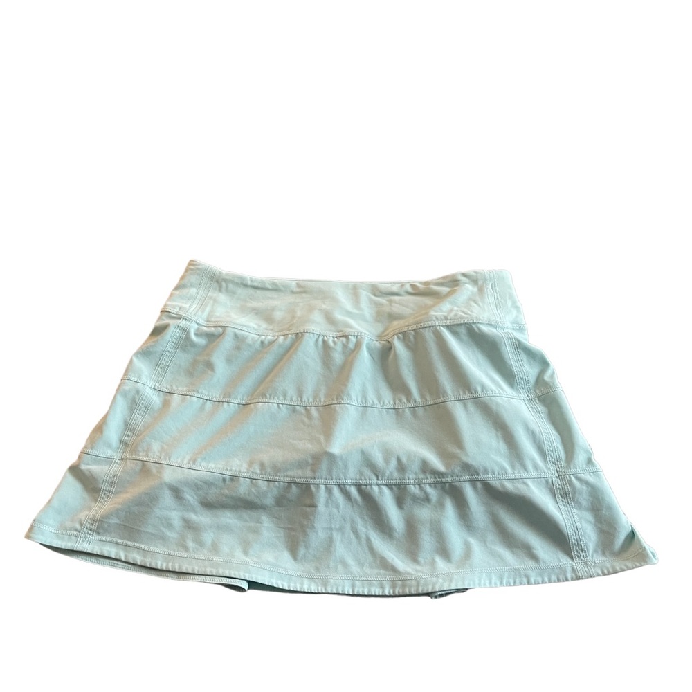 SOLD:Lululemon Pace Rival Mid-Rise Skirt size 6 Tall in Light Blue
